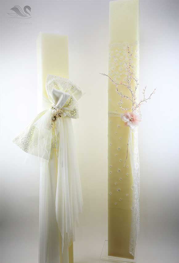 Wedding candles in various designs and dimensions Wedding candle NELAGA_001