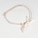 Pink witness bracelet with cross 