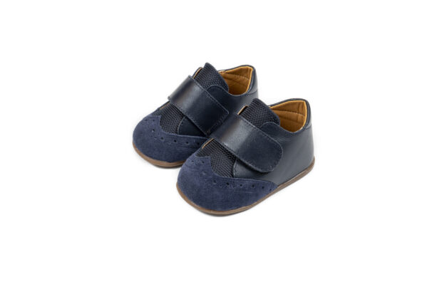 Christening shoes for boy blue
