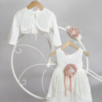 Christening outfit bodice and skirt white