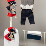 Christening set with nautical theme